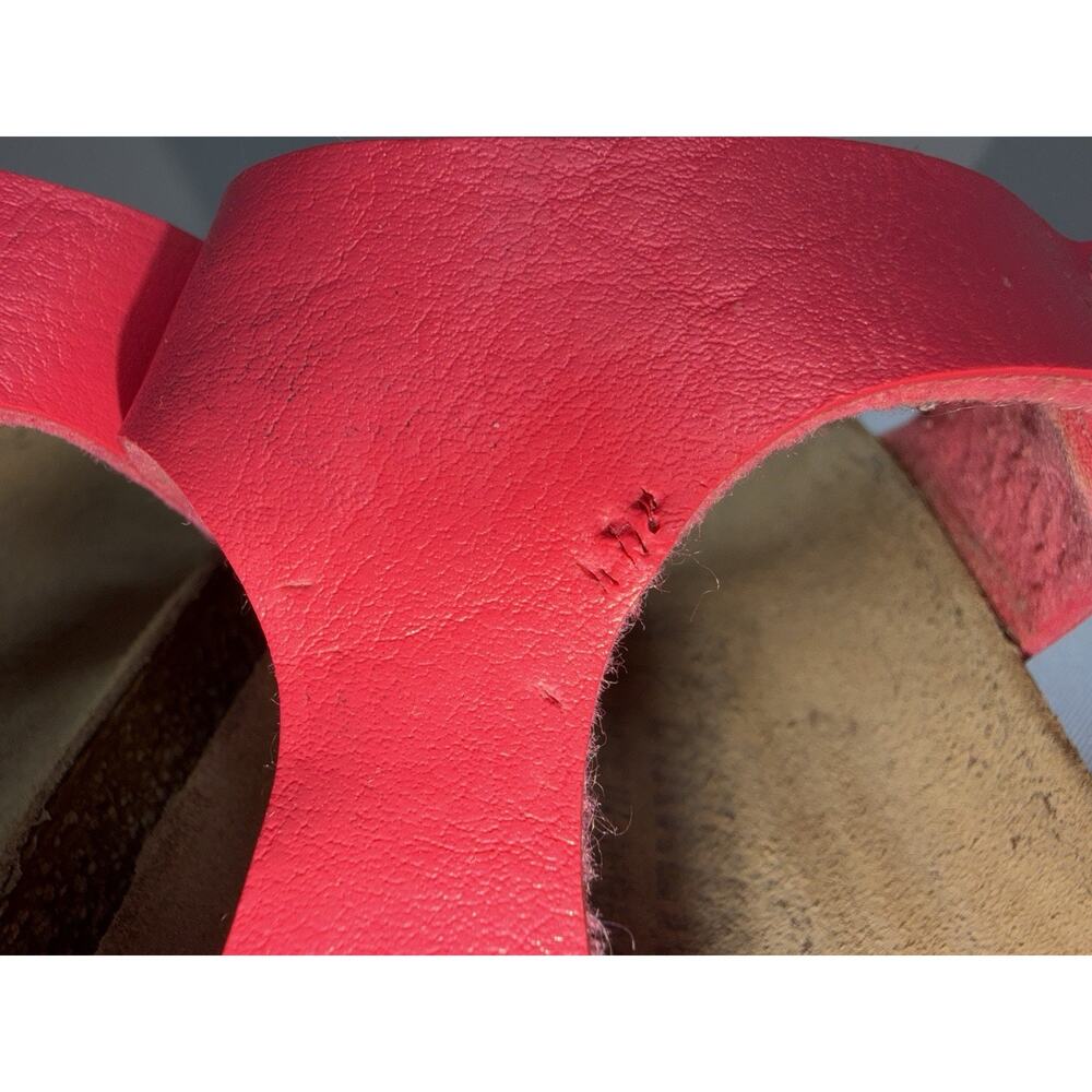 Birkenstock Women’s Gizeh Thong Sandals Cork Footbed Pink Size 9 EU 40 - Picture 12 of 14